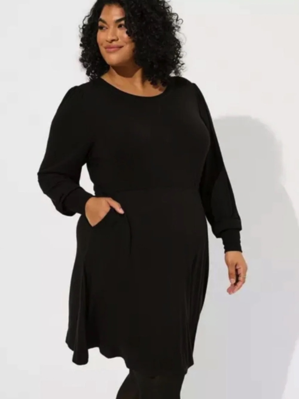 Torrid Mini Super Soft Puff Sleeve Skater Dress - New With Tags - Size 4X = 26